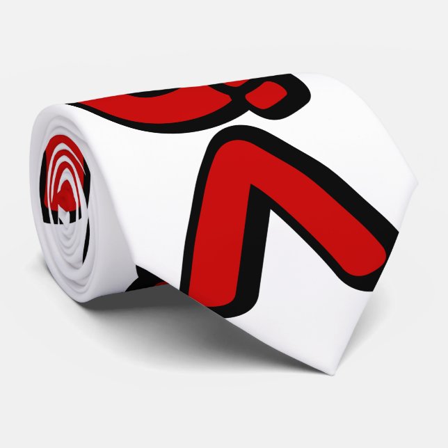 Cravate À Continuer つ づ く japonais Katakana (Roulé)