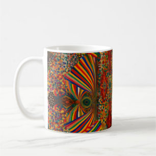 Cravate à motif abstrait artistique pour tasse