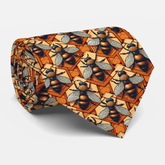 Cravate Abeilles (Roulé)