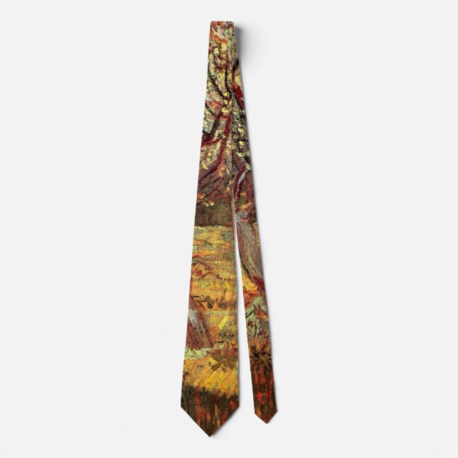 Cravate Abricotiers en fleurs de Vincent van Gogh (Devant)
