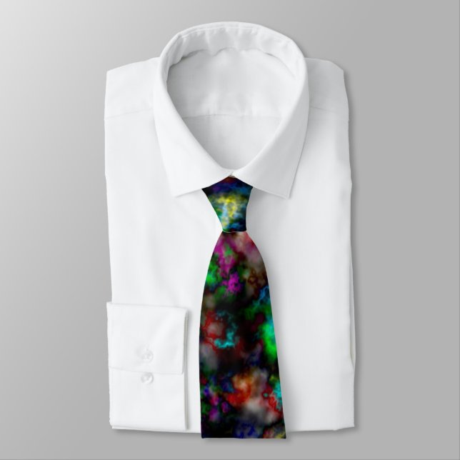 Cravate Abstract of Colour Clouds Tie (Attaché)