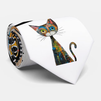 Cravate Abstraite de conception de chats