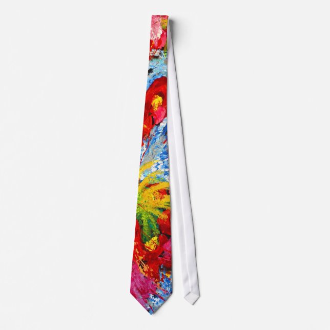 Cravate Abstraite florale (Devant)