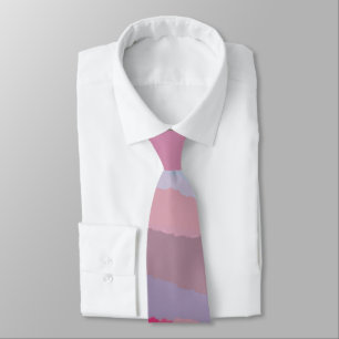 Cravate abstraite rose de motif