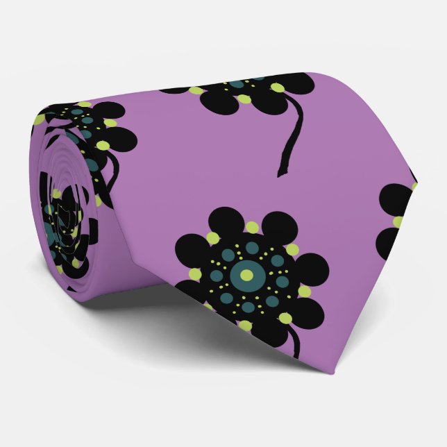 CRAVATE ABtsrcat Fleurs minimales (Roulé)