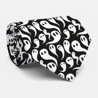 Cravate Accessoires de soirée Halloween Ghost Suit Necktie