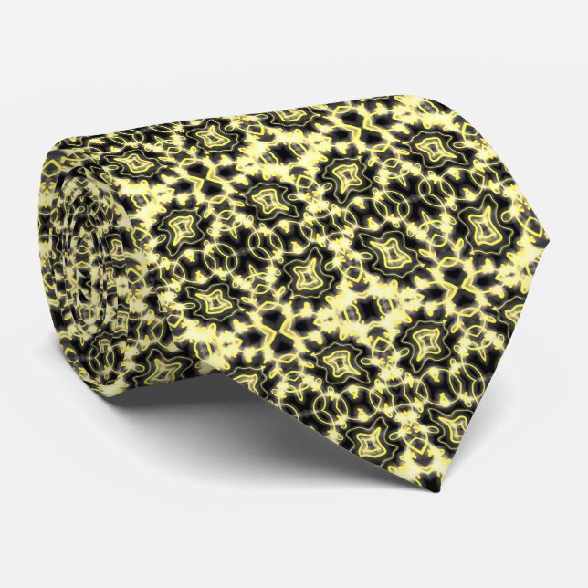 Cravate Accrochez-Vous Là Panneau Lumineux Néon Noir Et Ja (Roulé)