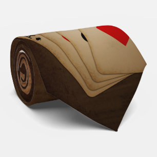 Cravate Aces High Casino Gambling Necktie Design