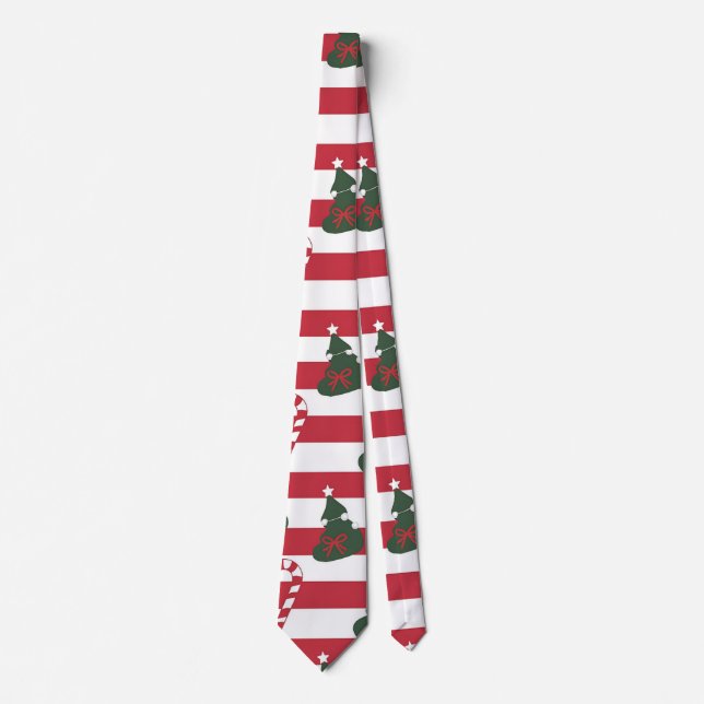 Cravate AD 003 - motif numérique de Noël (Devant)
