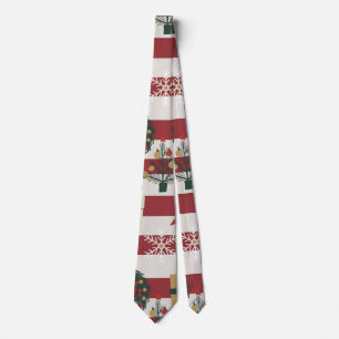 Cravate AD 004 - motif numérique de Noël