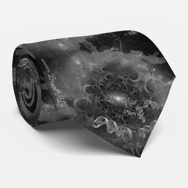 Cravate ADN de l'espace (Roulé)
