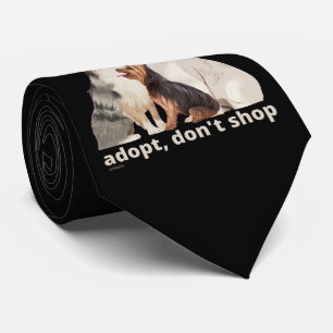 Cravate ADOPTER, NE PAS SHOP sauver les animaux chien seco