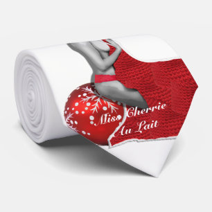 Cravate adulte risquée grossière drôle de Noël