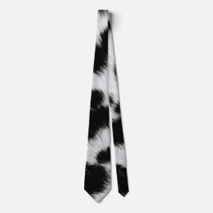 Cravate Affiche élégante à motif faux fourrure de dalmatie
