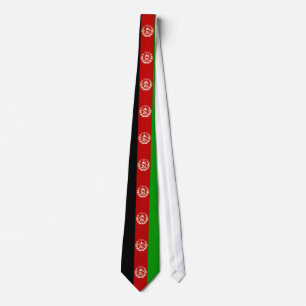 Cravate afghane de motif de drapeau