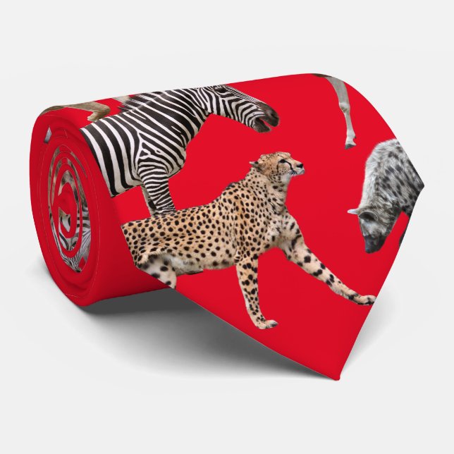 Cravate African Animals (Roulé)