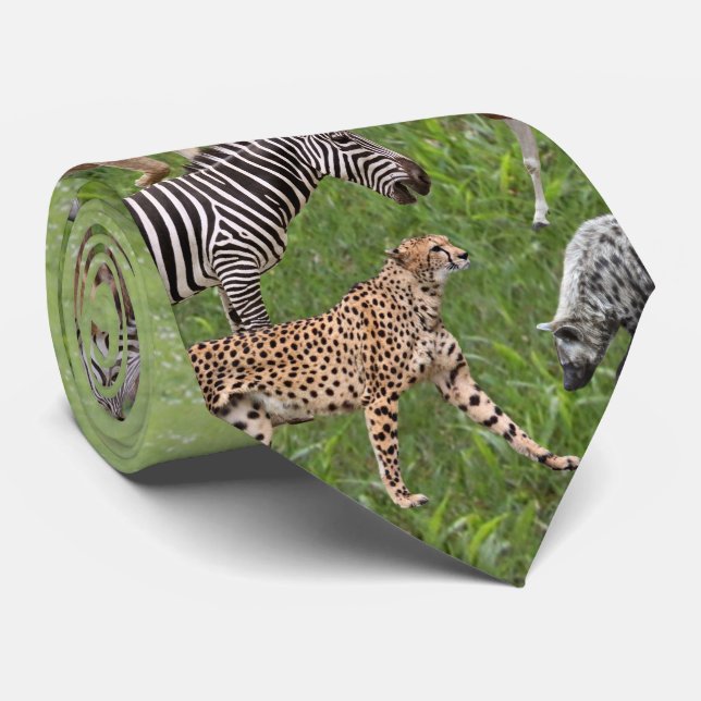 Cravate African Animals (Roulé)