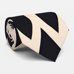 Cravate Afrique Marocco Vagues Motif d'or géométrique