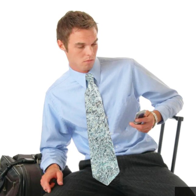 Cravate Aged Granite   (This Aged Granite design, gives a textural look, to this neck tie!)