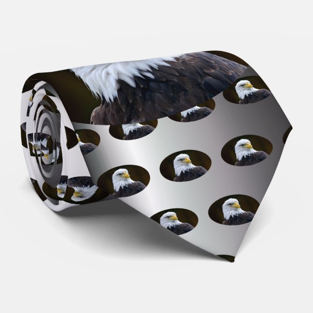 Cravate Aigle à tête blanche américaine (Roulé)