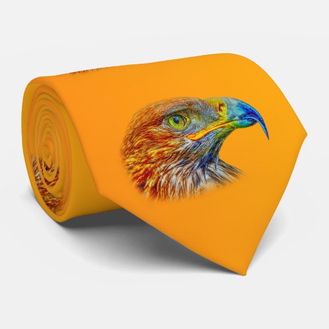 Cravate Aigle D'Or Oiseau De Prey (Roulé)