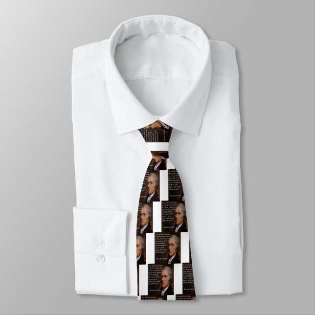 Cravate Alexander Hamilton "Chef de l'ennemi" Cadeau (Attaché)