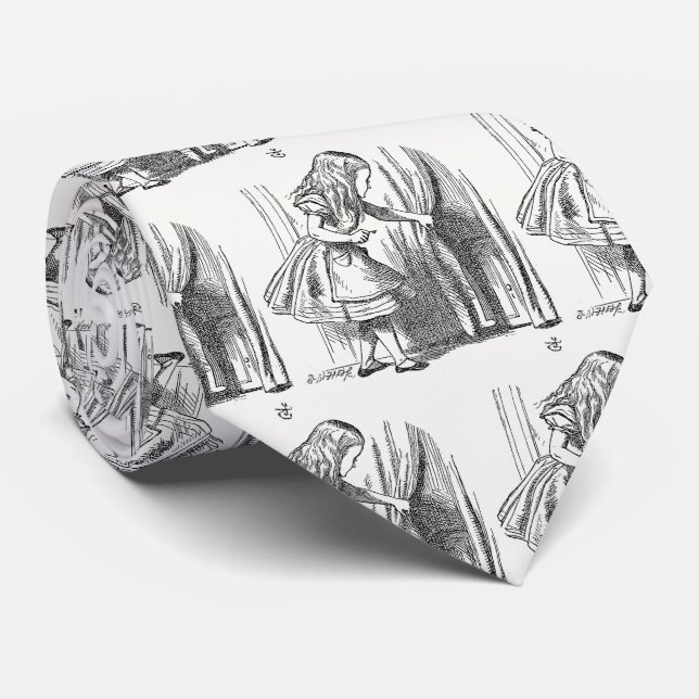 Cravate Alice au pays des merveilles - Alice À la recherch (Roulé)