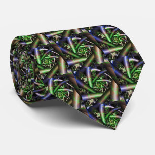 Cravate Alien   Multicolor Fractal Art