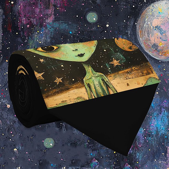 Cravate Alien UFO (Créateur téléchargé)