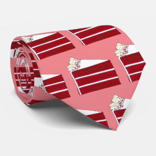 Cravate Alimentation Sud Rouge Velvet Couche de gâteau Bou