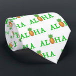 Cravate ALOHA Hawaiian Tropical Island Pineappy Imprimer<br><div class="desc">Le design Necktie présente une illustration originale d'un délicieux ananas hawaïen,  avec ALOHA dans une police verte amusante. Ne vois-tu pas ce que tu cherches ? Vous avez besoin d'aide pour la personnalisation ? Cliquez sur "Contacter ce designer" pour avoir quelque chose créé juste pour vous !</div>