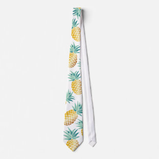 Cravate Aloha, Motif d'ananas tropical