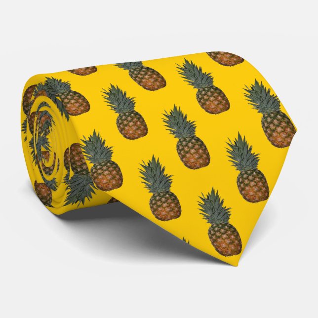 Cravate Aloha Pineapples (Roulé)