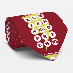 Cravate Alphabet Maori Apprentissage Te Réo