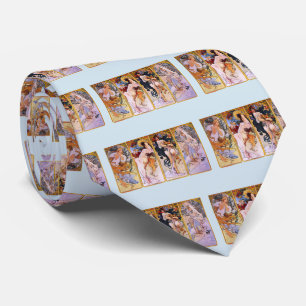 Cravate Alphonse Mucha , "Four Seasons"