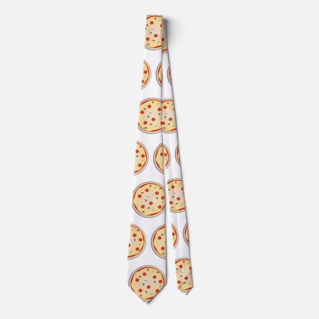 Cravate Amateur de pizzas au fromage, nourriture de grigno (Devant)