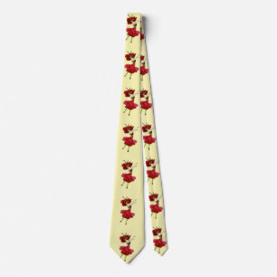 Cravate American Beauty Rose, Whimsical Flowers Livre Art