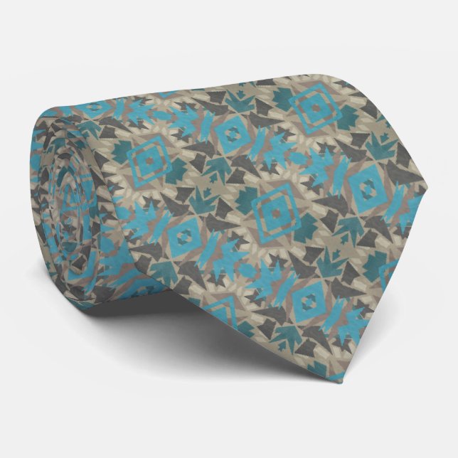 Cravate American Southwestern Patterned Art And Colors (Roulé)