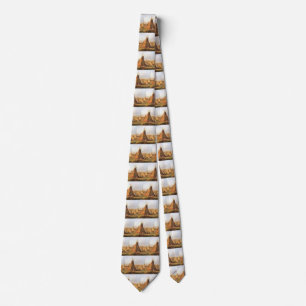 Cravate American West vintage, Tipis dans la plaine par Bo