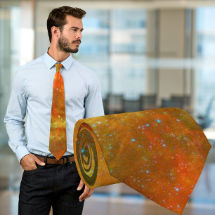 Cravate Amérique du Nord Nebula Orange Necktie