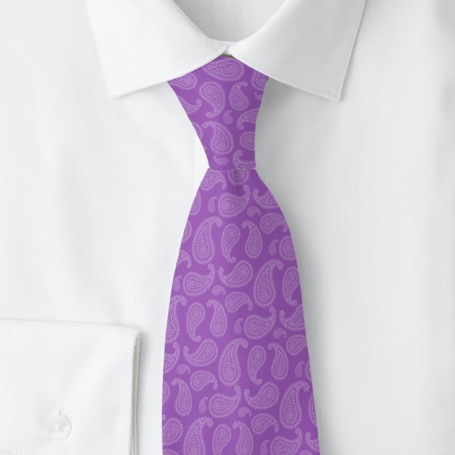 Cravate Améthyste Paisley (Créateur téléchargé)