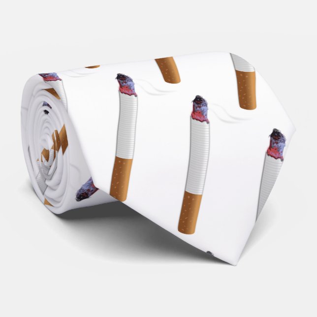 Cravate Amusant pour le fumeur de chaîne ! Cigarette avec  (Roulé)