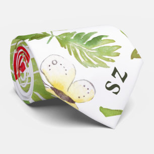 Cravate Amusants Aquarelle Art fraise et abeille Motif