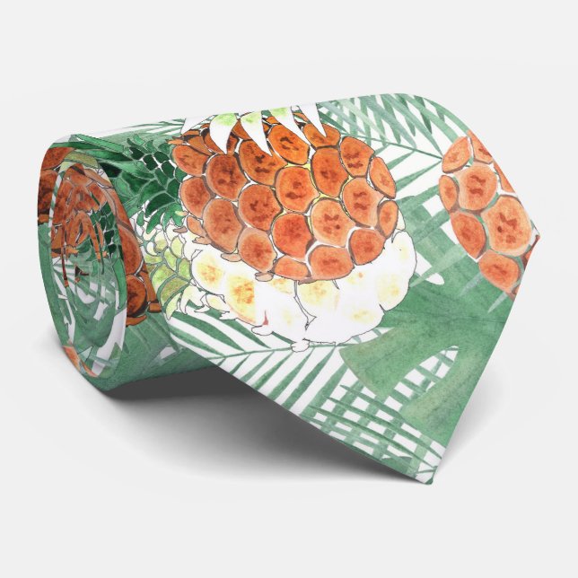 Cravate Ananas, couple sucré, fruits (Roulé)