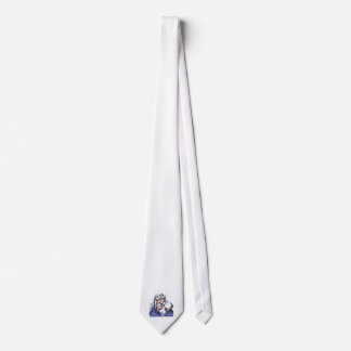 Cravate ancien assistant blanc merlin