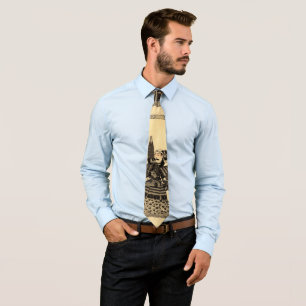 Cravate Ancien samouraï-ukiyo-e vintage oriental