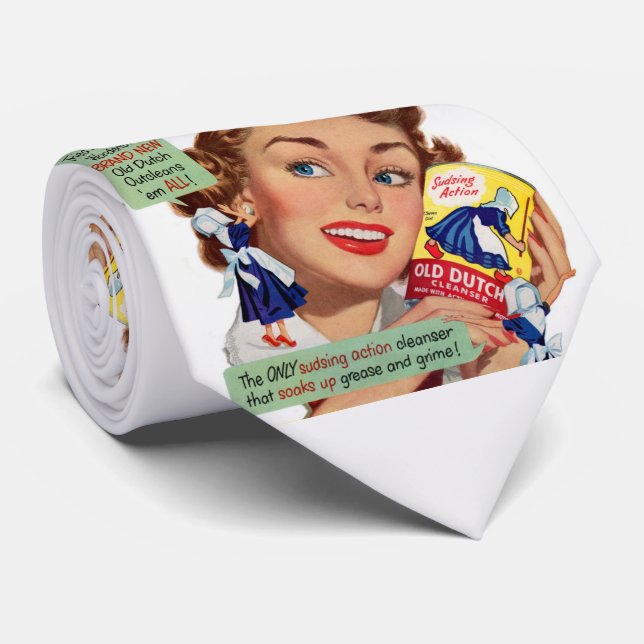 Cravate Ancienne publicité pour Old Dutch Cleanser  (Roulé)