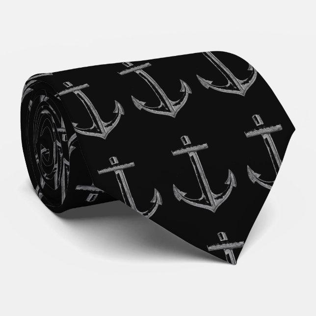 Cravate Ancres aweigh necktie (Roulé)