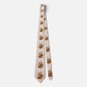 Cravate Anglais Cocker Peinture Espagnole - Art Chien orig