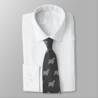 Anglais Cocker Spaniel Silhouettes Motif Grey